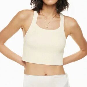 White Aritzia Cayanne Tank Top